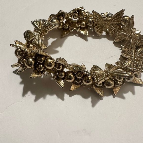 Gold Butterfly Bracelet - Picture 2 of 4